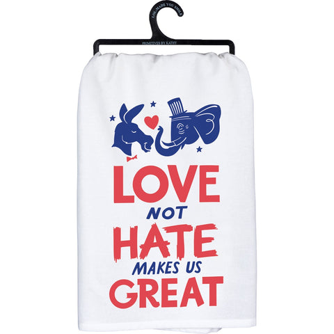 Dish Towel- Love Not Hate