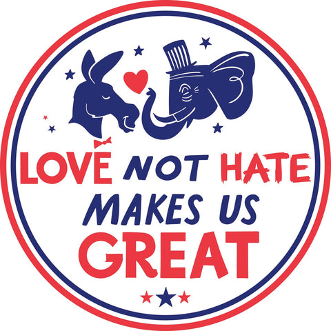 Car Magnet- Love Not Hate