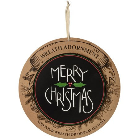 Wreath Adornment- Merry Christmas