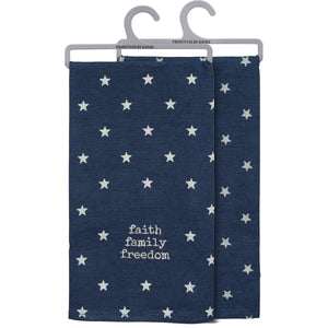 Faith Family Freedom Dish Towel