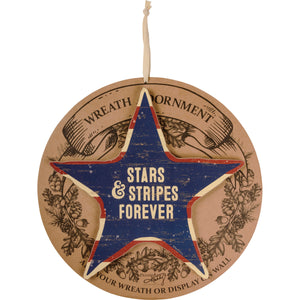 Stars & Stripes Wreath Insert