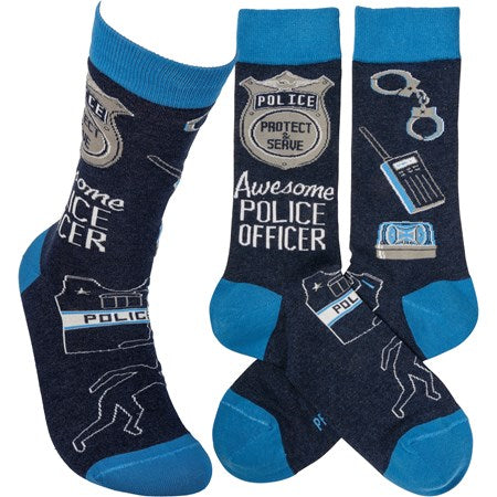 Awesome Police Officer socks