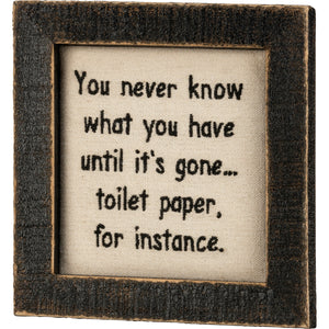 Toilet Paper Sign