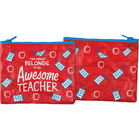 Awesome Teacher Zipper Wallet