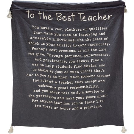 Teacher Throw - To The Best Teacher