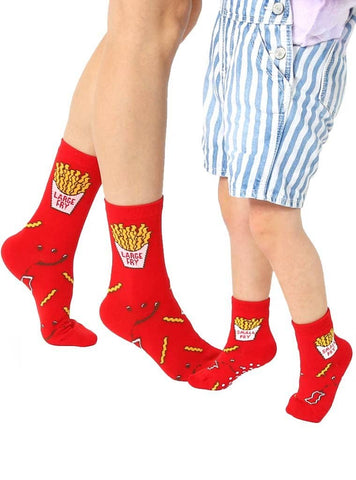 Large Fry and Small Fry Mini + Me Socks