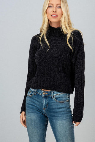 Astilbe Mock Neck Sweater