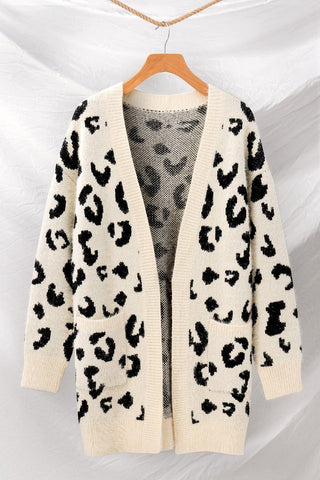 Pitt Leopard Printed Cardigan