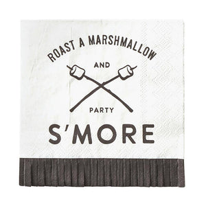S'mores Fringe Cocktail Napkin - Party S'more