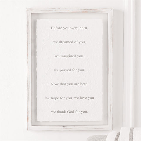 We Prayed Glass Plaque