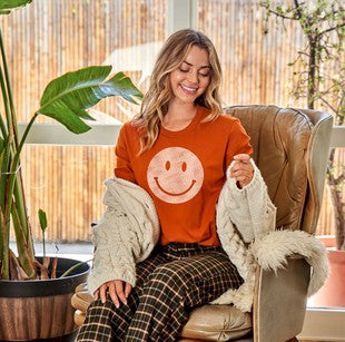 Smiley Face Graphic Tee