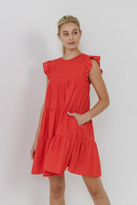 Claire Ruffled Tiered Dress