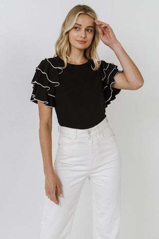 Cynthia Ruffle Top