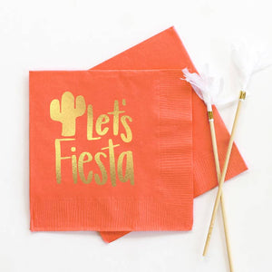 Let's Fiesta - Foil Cocktail Napkins