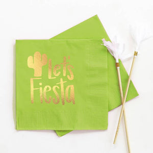 Let's Fiesta - Foil Cocktail Napkins