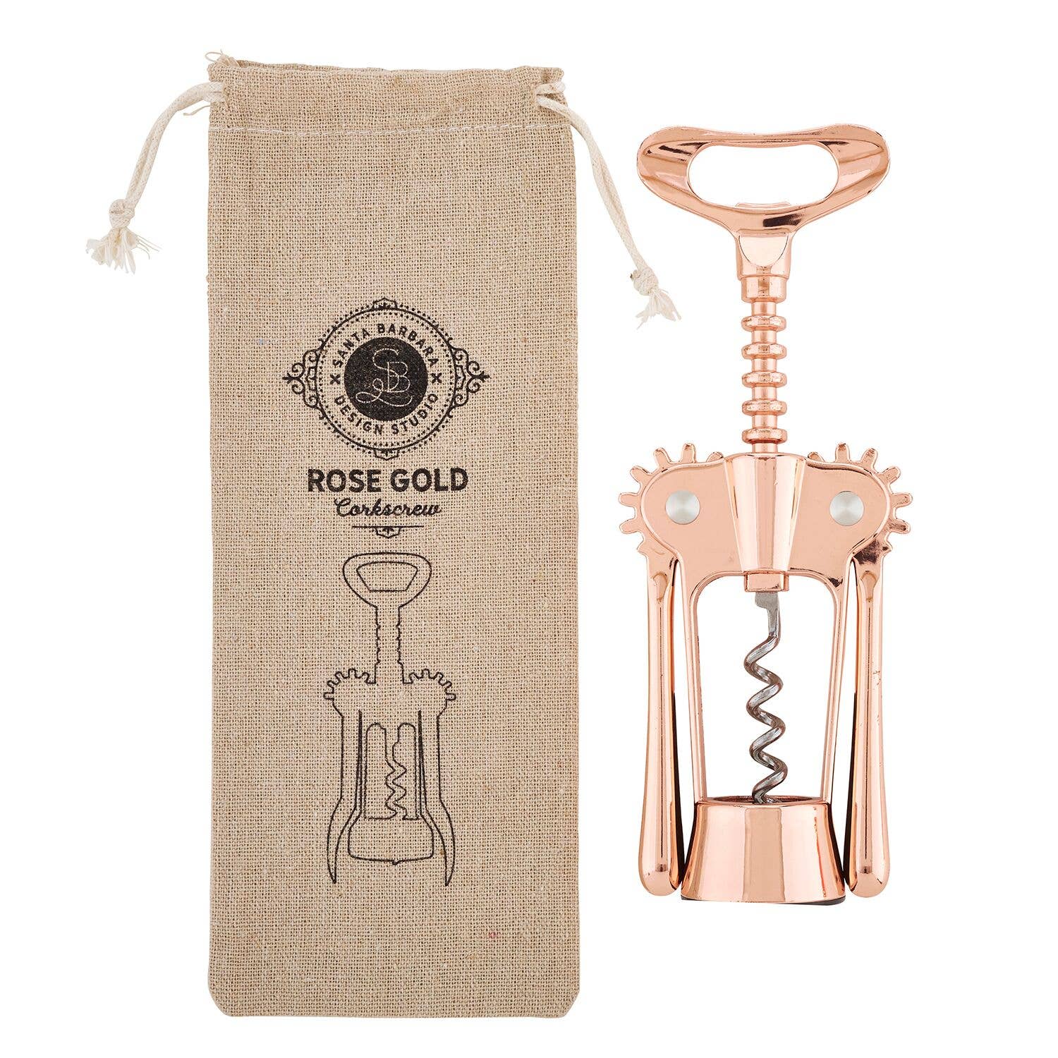 Rose Gold Corkscrew Wine Opener - Thumbnail 2