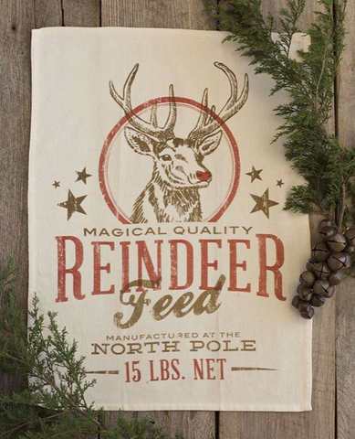 Reindeer Feed Kitchen Towel