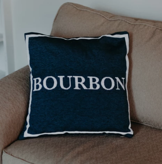 Navy Bourbon Pillow