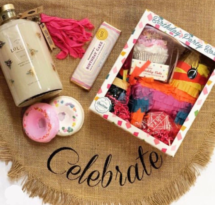 Celebrate Burlap Oval Table Runner