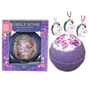 Unicorn Surprise Bubble Bath Bomb with Necklace inside