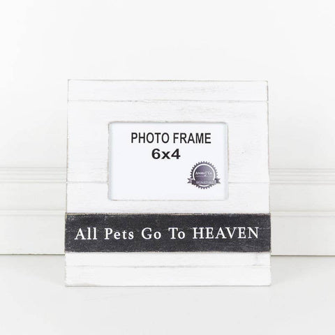 All Pets Go To Heaven Wooden Frame