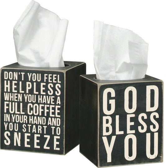 God Bless You Tissue Box
