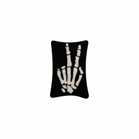 Skeleton Peace Hook Pillow