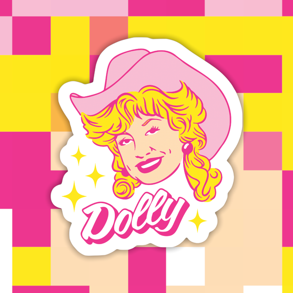 Dolly Sticker pink or purple