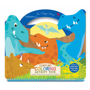 Carry Me! Coloring Activity Tote- Dinosaur World