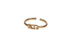 Chi Omega Sorority Adjustable Ring