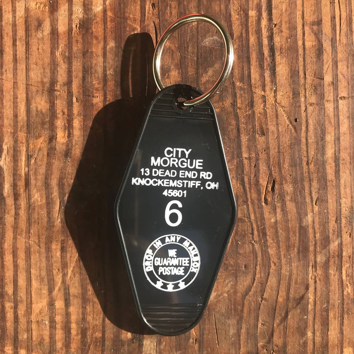 Motel Key Fob - City Morgue