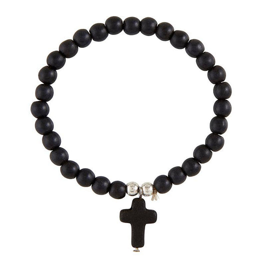 Cross Bracelet - Black