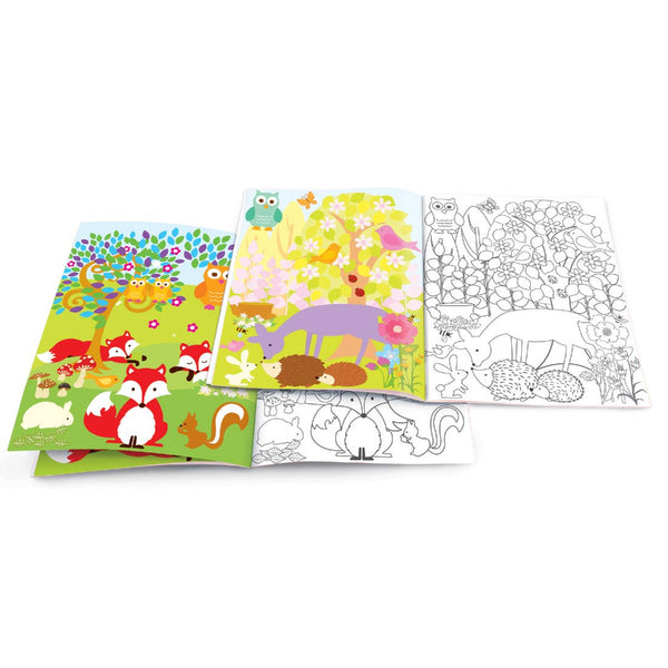 Dry Erase Coloring Book- Fox and Woodland Animals