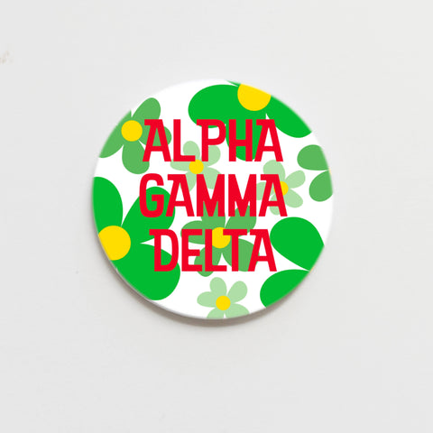 Alpha Gamma Delta Greek Button