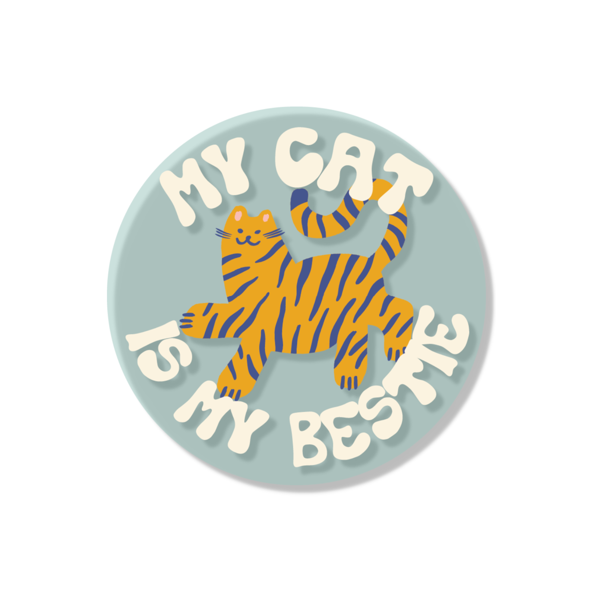 My Cat Is My Bestie Sticker