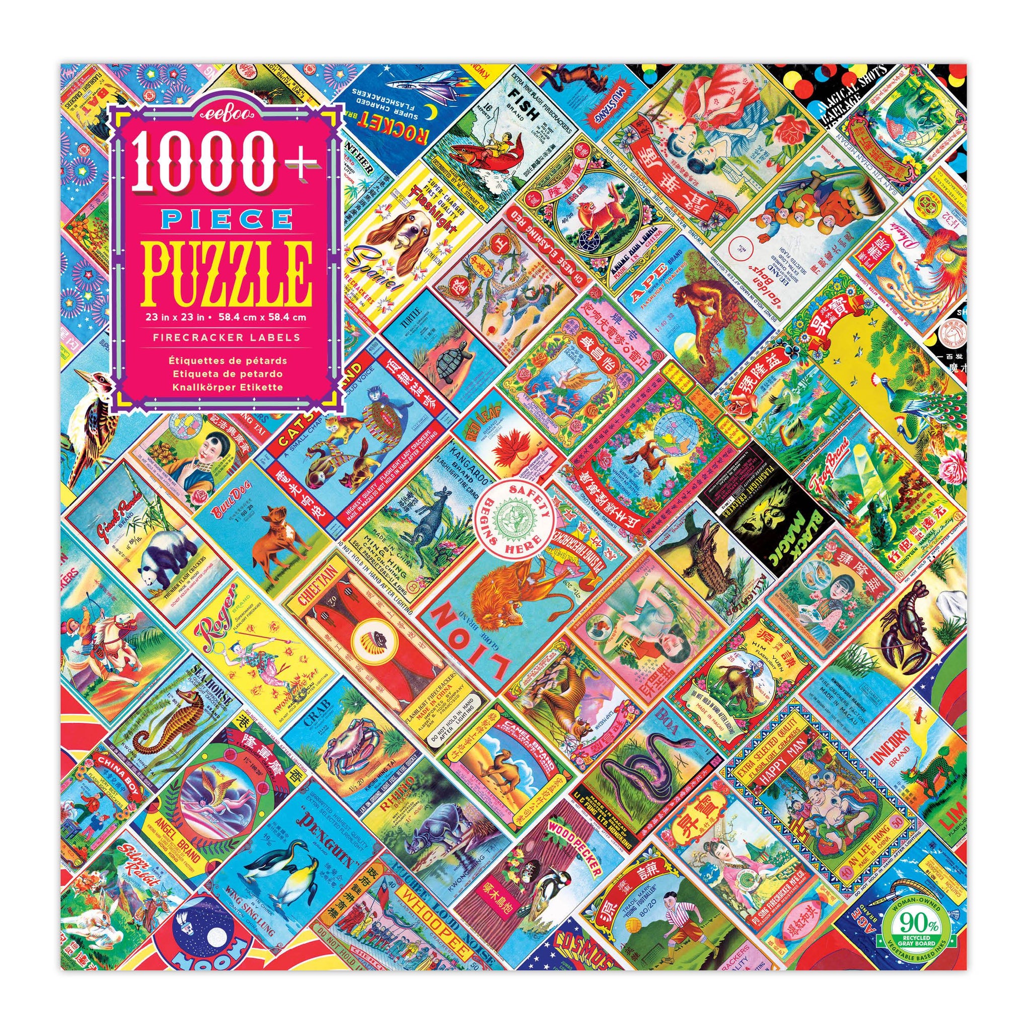 Firecracker Labels 1000 Piece Puzzle