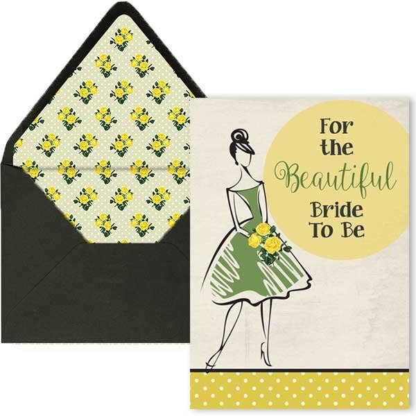 Vintage Bride To Be Shower Card