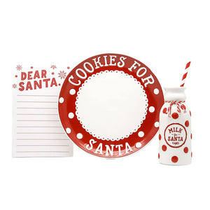 Santa's Milk & Cookie Set