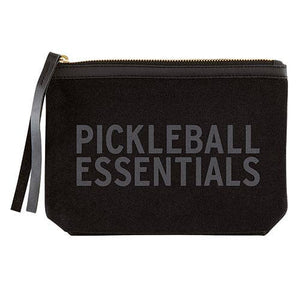 Black Canvas Pouch - Pickleball Essentials