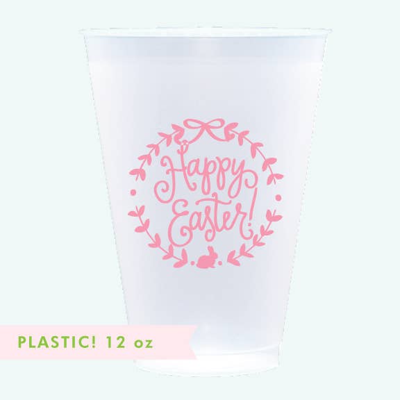 Happy Easter Plastic Cups