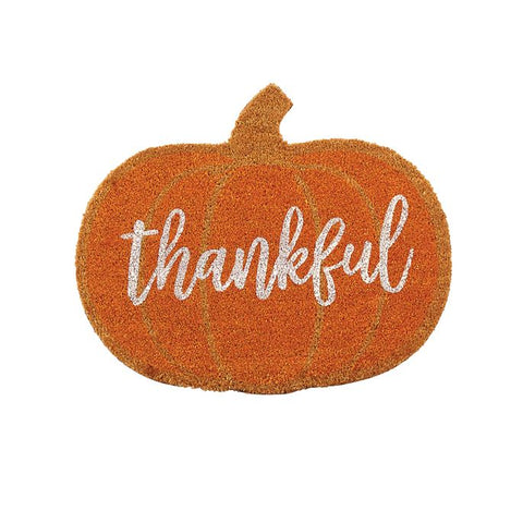 Thankful Pumpkin Doormat