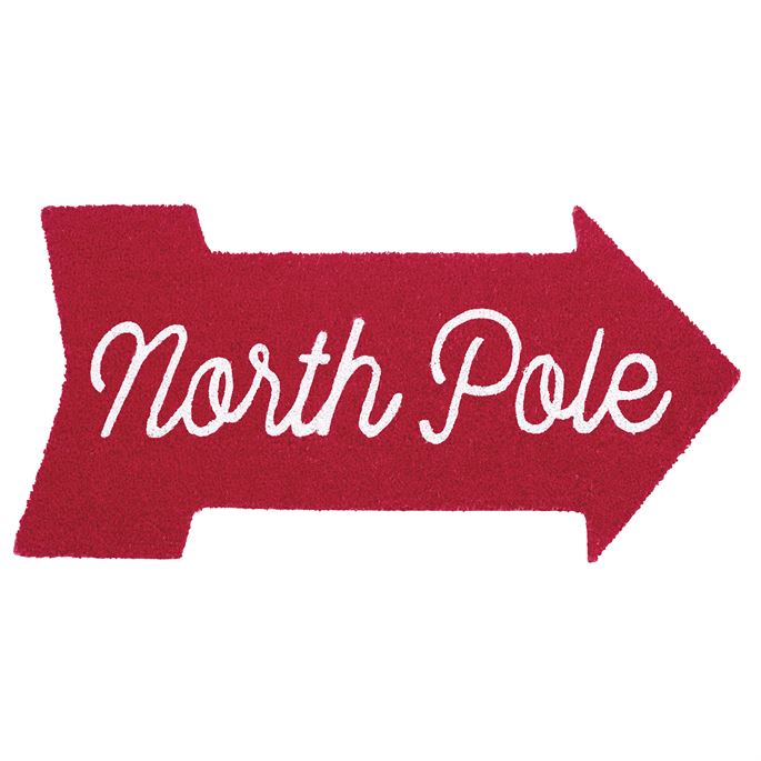 North Pole Arrow Doormat
