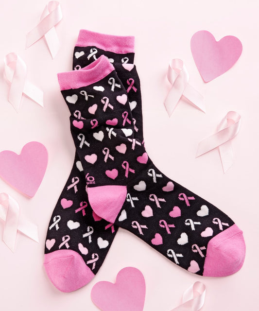 Women's Crew Sock, Breast Cancer