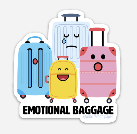 Emotional Baggage Vinyl Sticker