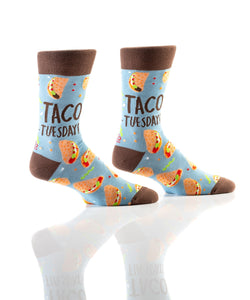 Men's Crew Sock, Taco Tuesday