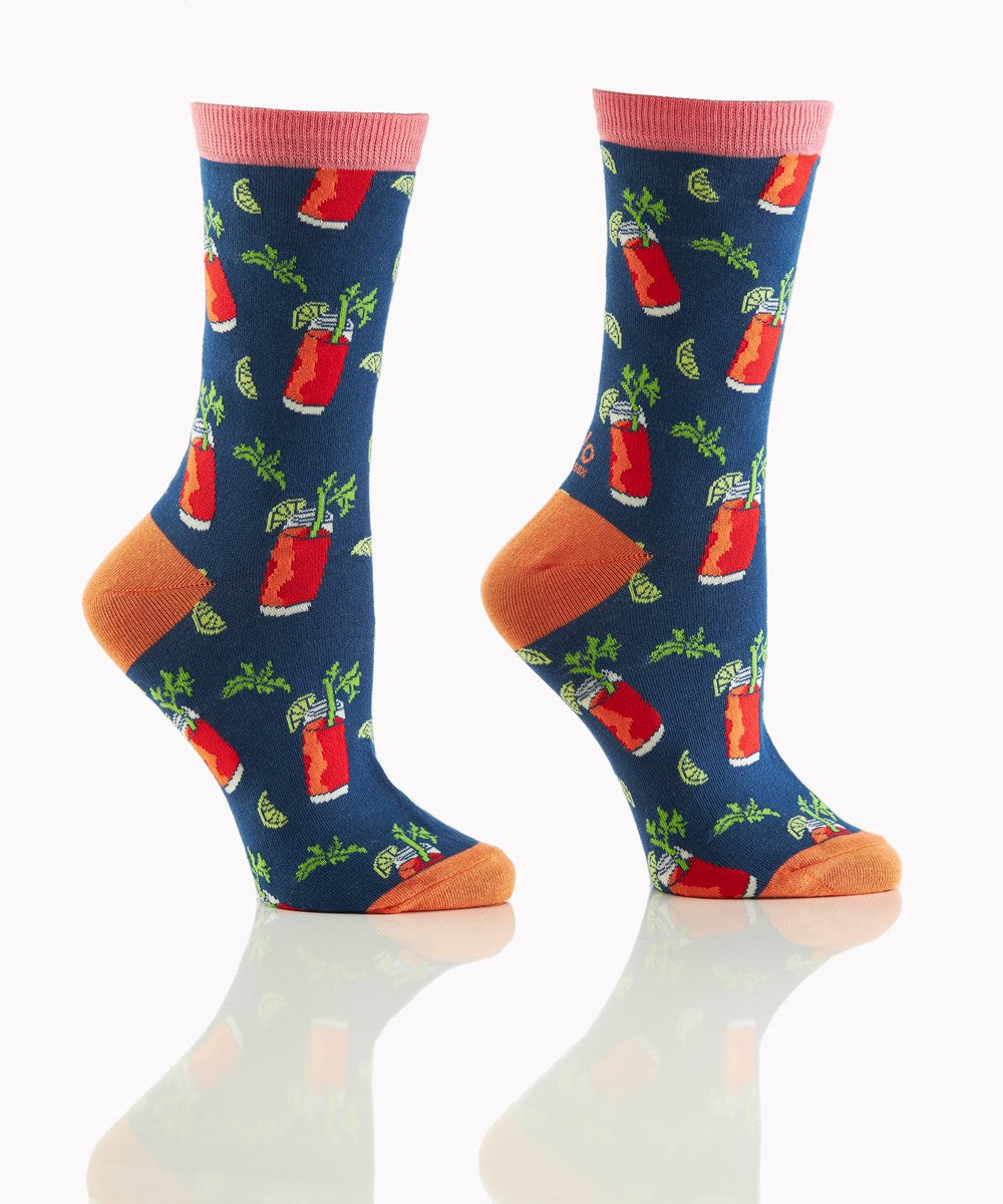 Women's Crew Socks, Bloody Mary