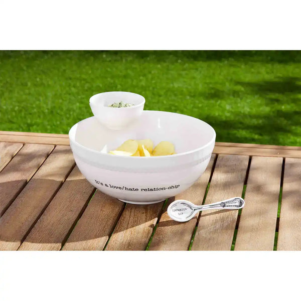 OUTDOOR CHIP AND DIP BOWL SET