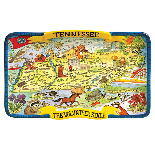 Tennessee Destinations Souvenir Rectangular Platter