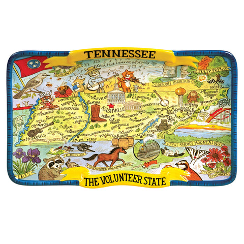 Tennessee Destinations Souvenir Rectangular Platter