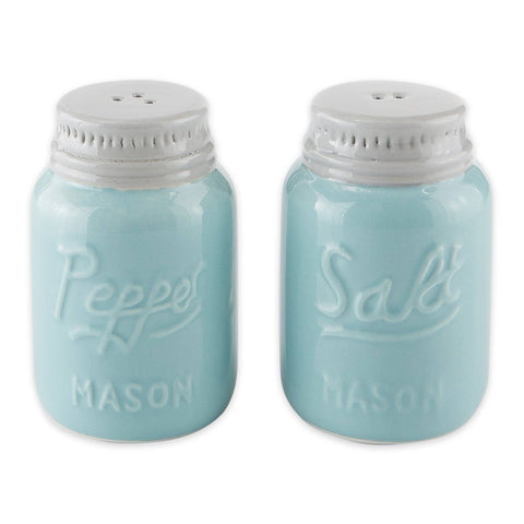 Mason Jar Ceramic Salt And Pepper